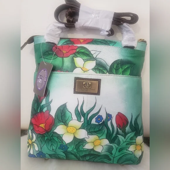 NWT RARE HANDPAINTED ARTISTIC CROSSBODY BAG